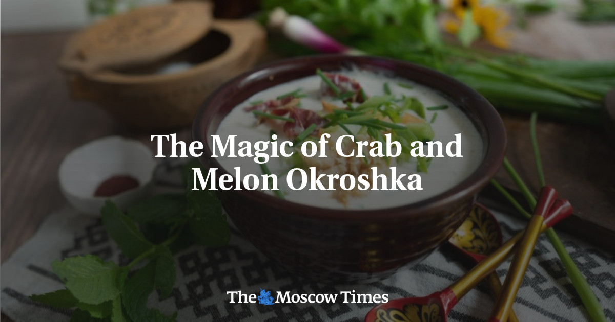 Keajaiban kepiting dan melon Okroshka