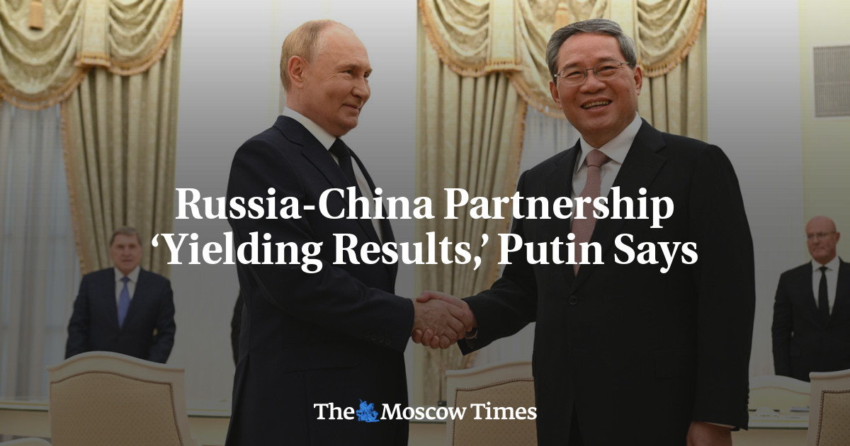 Russia-China Partnership ‘Yielding Results,’ Putin Says