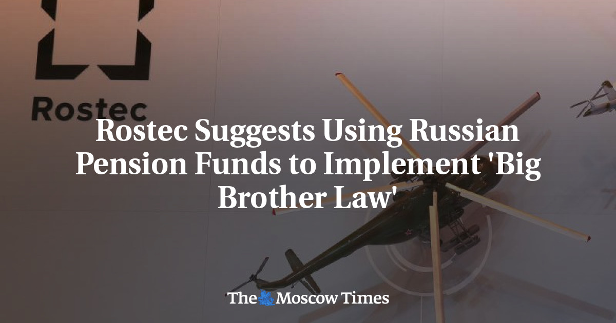 Rostec mengusulkan untuk menggunakan dana pensiun Rusia untuk menerapkan ‘Hukum Kakak’