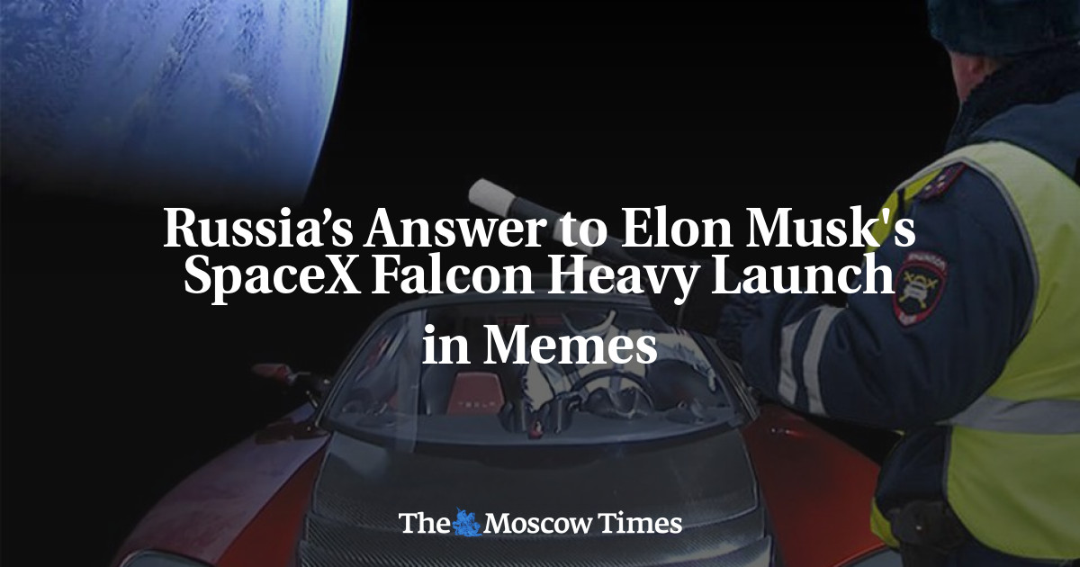 Jawaban Rusia untuk Peluncuran SpaceX Falcon Heavy Elon Musk di Memes