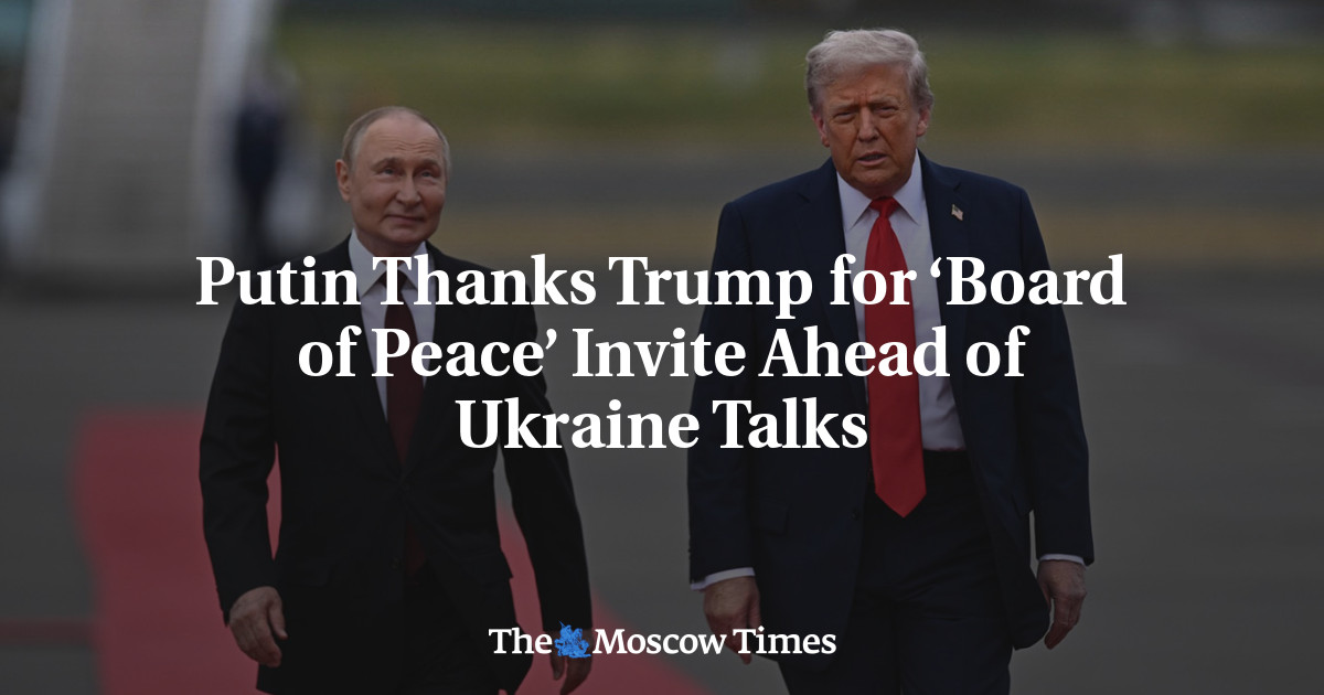 Putin Thanks Trump for ‘Board of Peace’ Invite Ahead of Ukraine Talks