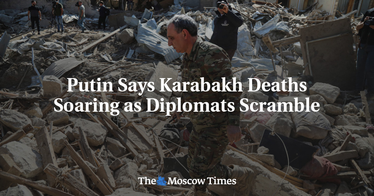 Putin Says Karabakh Deaths Soaring As Diplomats Scramble - The Moscow Times