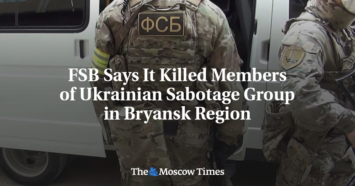 FSB Says It Killed Members of Ukrainian Sabotage Group in Bryansk Region