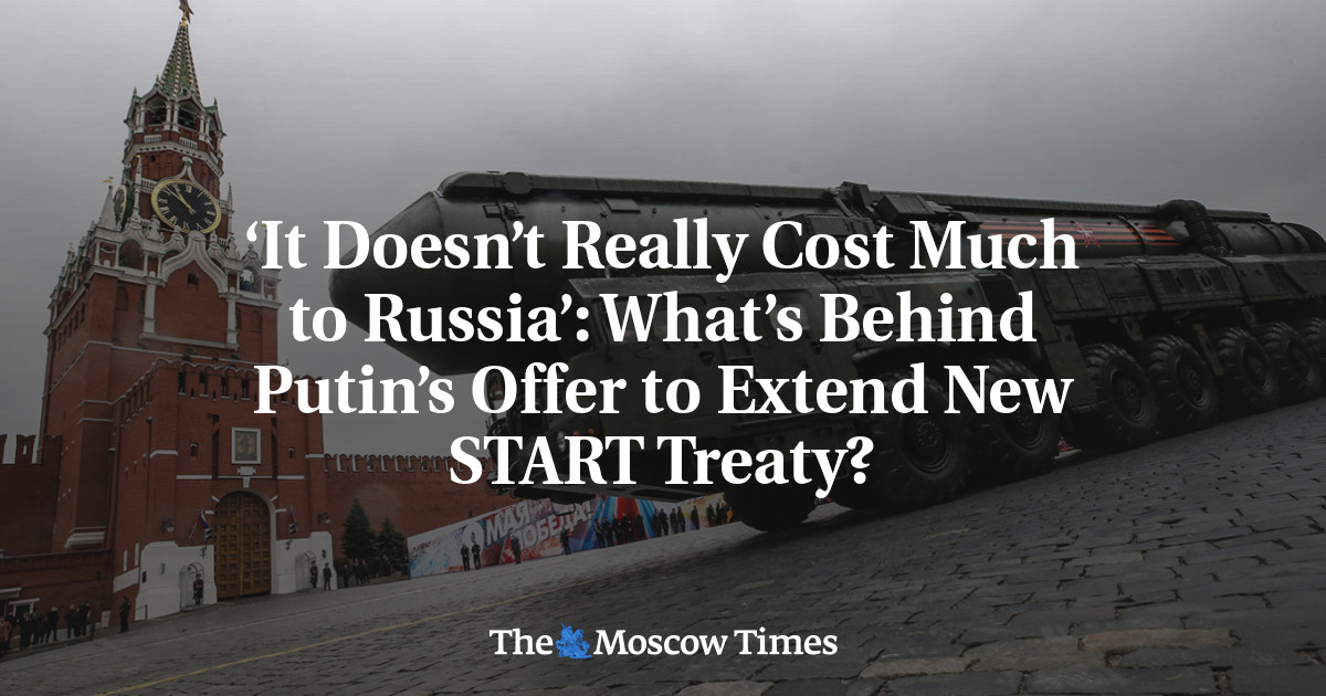 ‘It Doesn’t Really Cost Much to Russia’: What’s Behind Putin’s Offer to Extend New START Treaty?