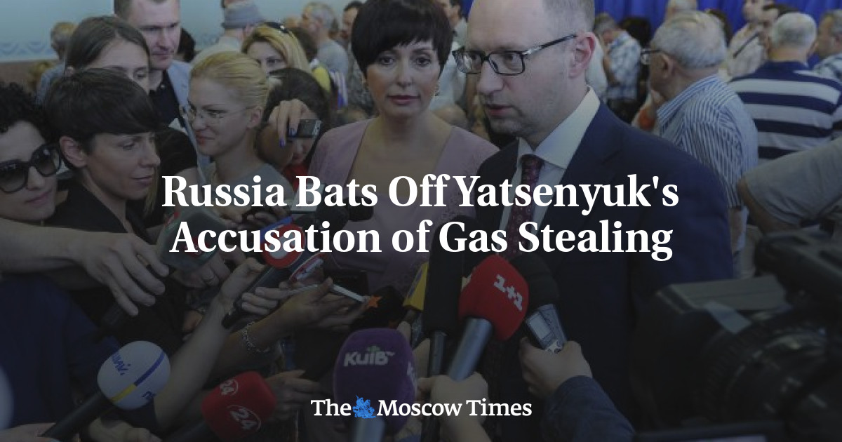 Rusia membantah tuduhan pencurian gas Yatsenyuk