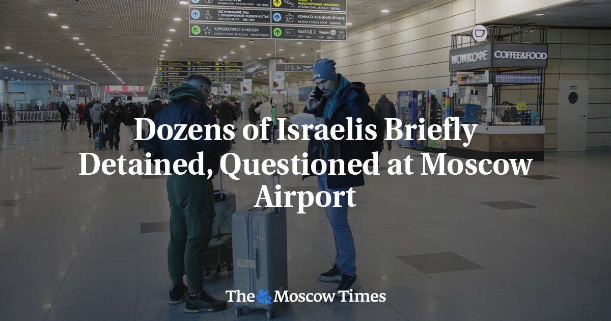Dozens of Israelis Briefly Detained, Questioned at Moscow Airport
