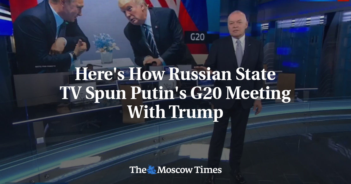 Beginilah cara televisi negara Rusia memutarbalikkan pertemuan G20 Putin dengan Trump