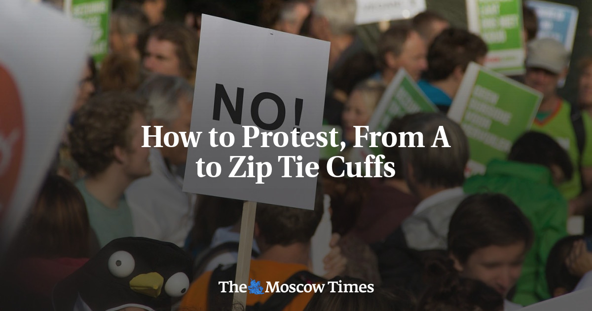 Cara memprotes, dari A sampai borgol zip-tie