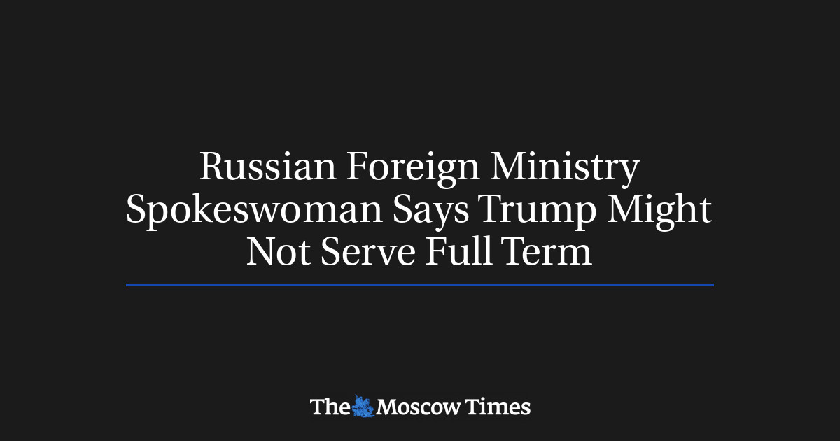 Juru bicara Kementerian Luar Negeri Rusia mengatakan Trump mungkin tidak bertugas penuh