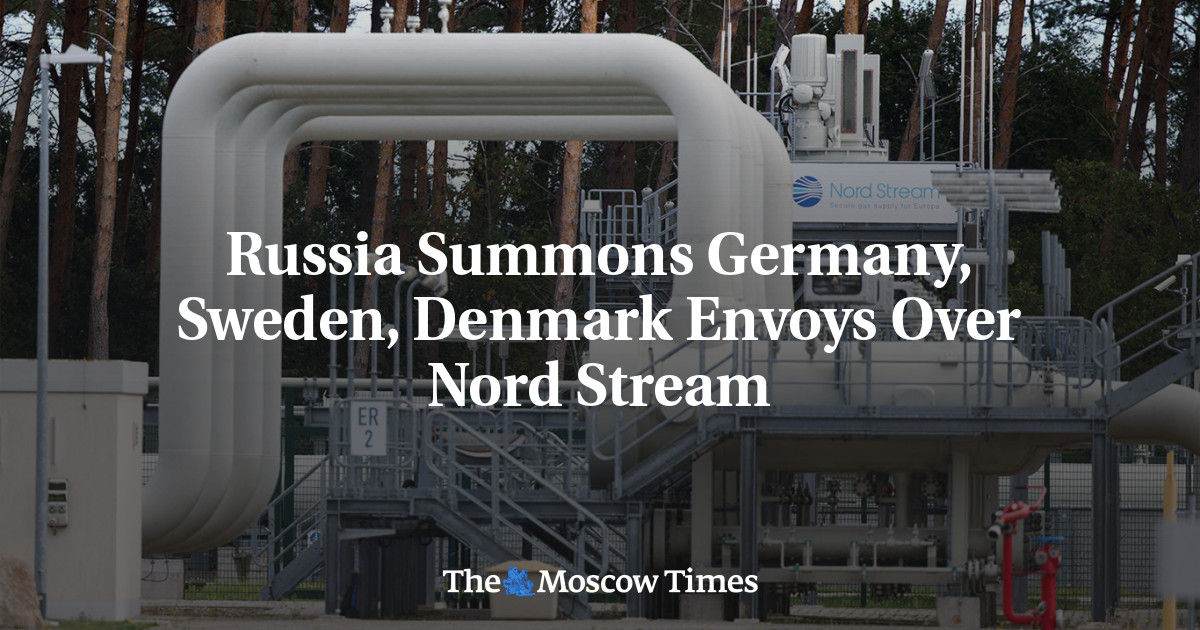 Russia Summons Germany, Sweden, Denmark Envoys Over Nord Stream - The ...