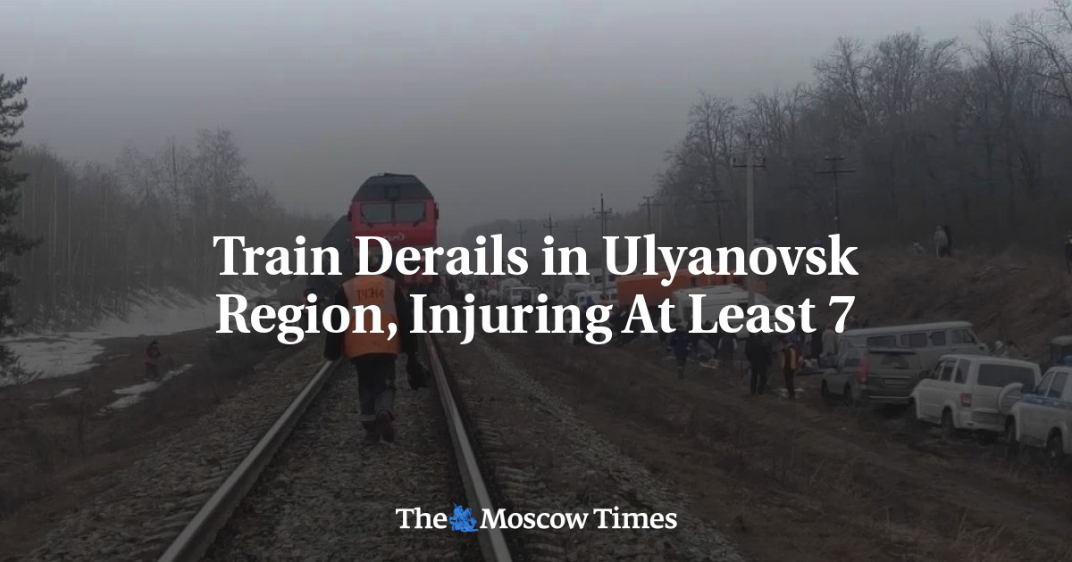 Train Derails in Ulyanovsk Region, Injuring At Least 7