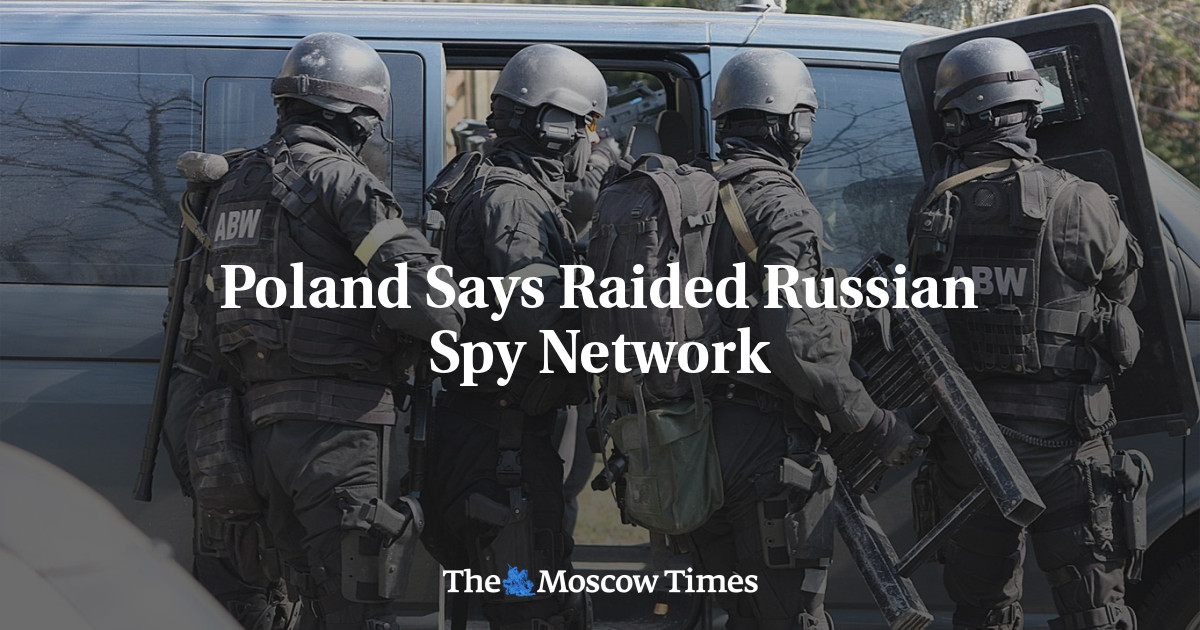 Polsko tvrdí, že provedlo razii na ruskou špionážní síť
