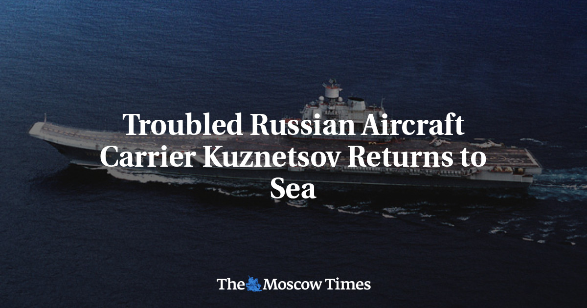 Kapal induk Rusia yang tertekan Kuznetsov kembali ke laut