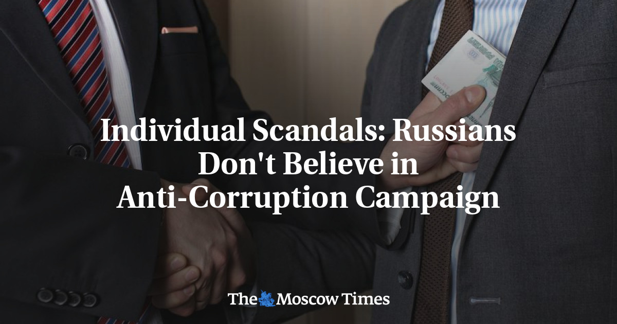 Orang Rusia tidak percaya pada kampanye antikorupsi