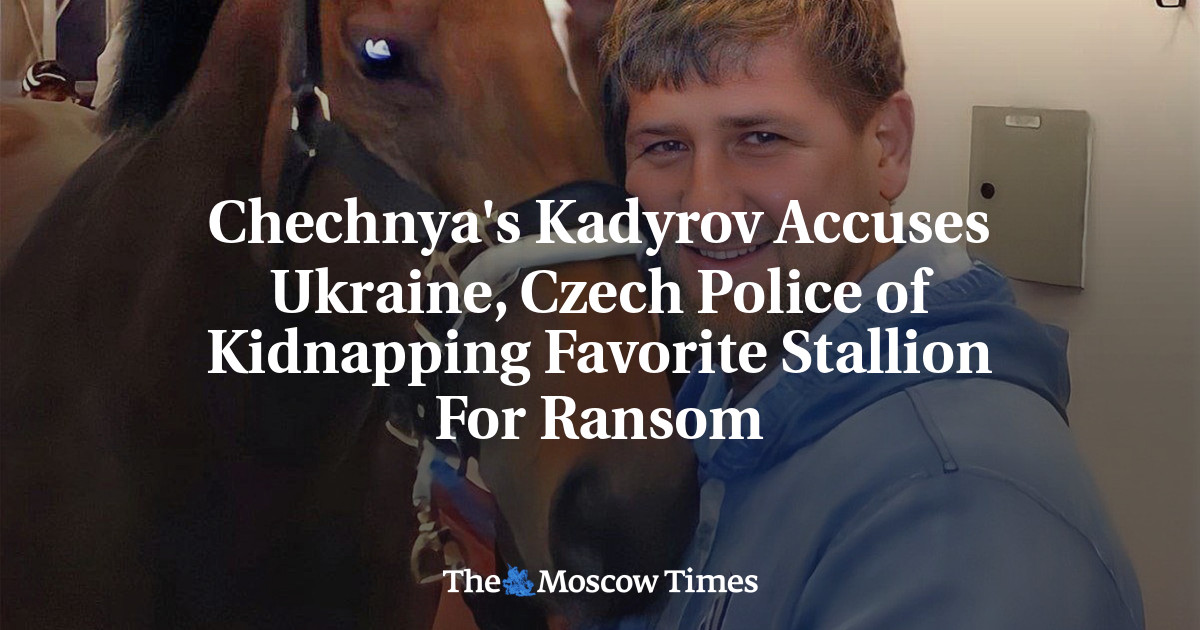 Kadyrov dari Chechnya menuduh polisi Ukraina dan Ceko menculik kuda jantan kesayangan untuk mendapatkan uang tebusan