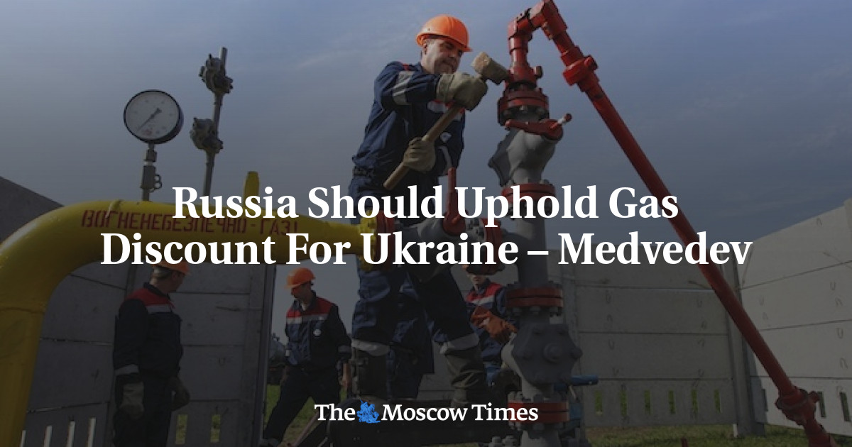 Rusia harus mempertahankan diskon gas untuk Ukraina – Medvedev