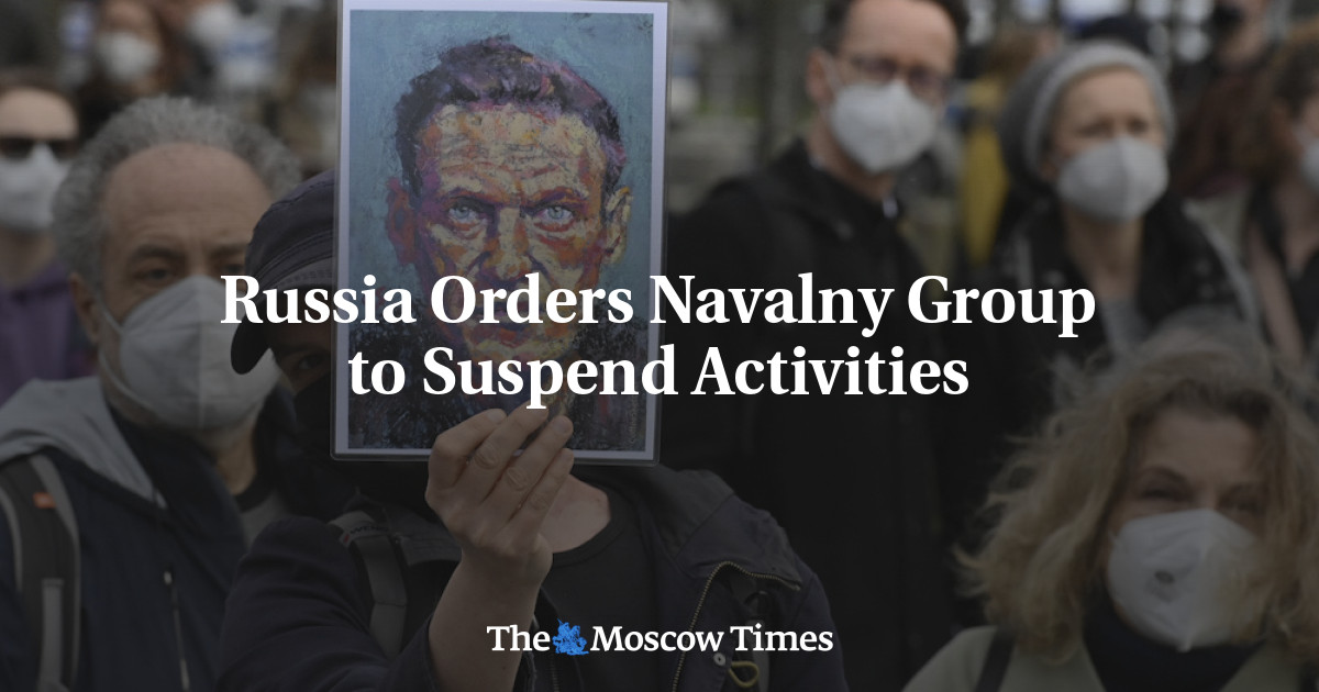 Rusia memerintahkan Navalny Group untuk menangguhkan aktivitas