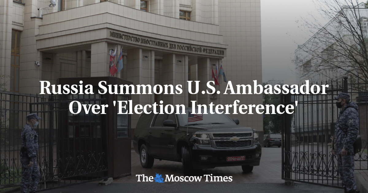 Russia Summons U.S. Ambassador Over 'Election Interference' - The ...