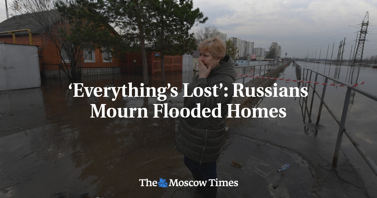 «Todo perdido»: los rusos lamentan las casas inundadas