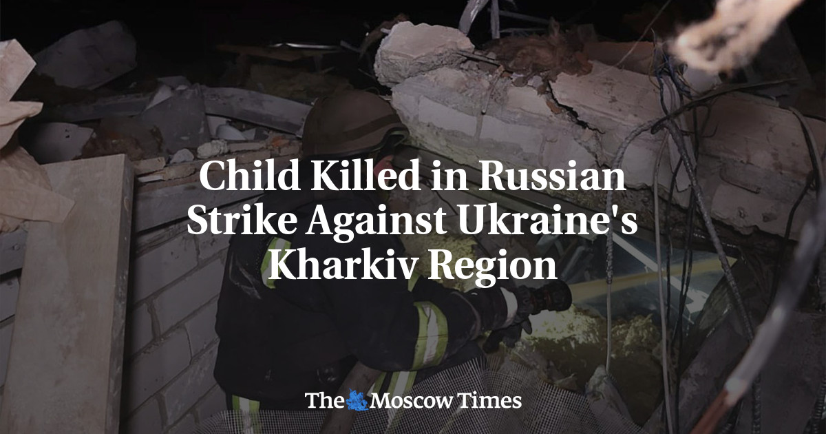 Child Killed in Russian Strike Against Ukraine's Kharkiv Region - The ...