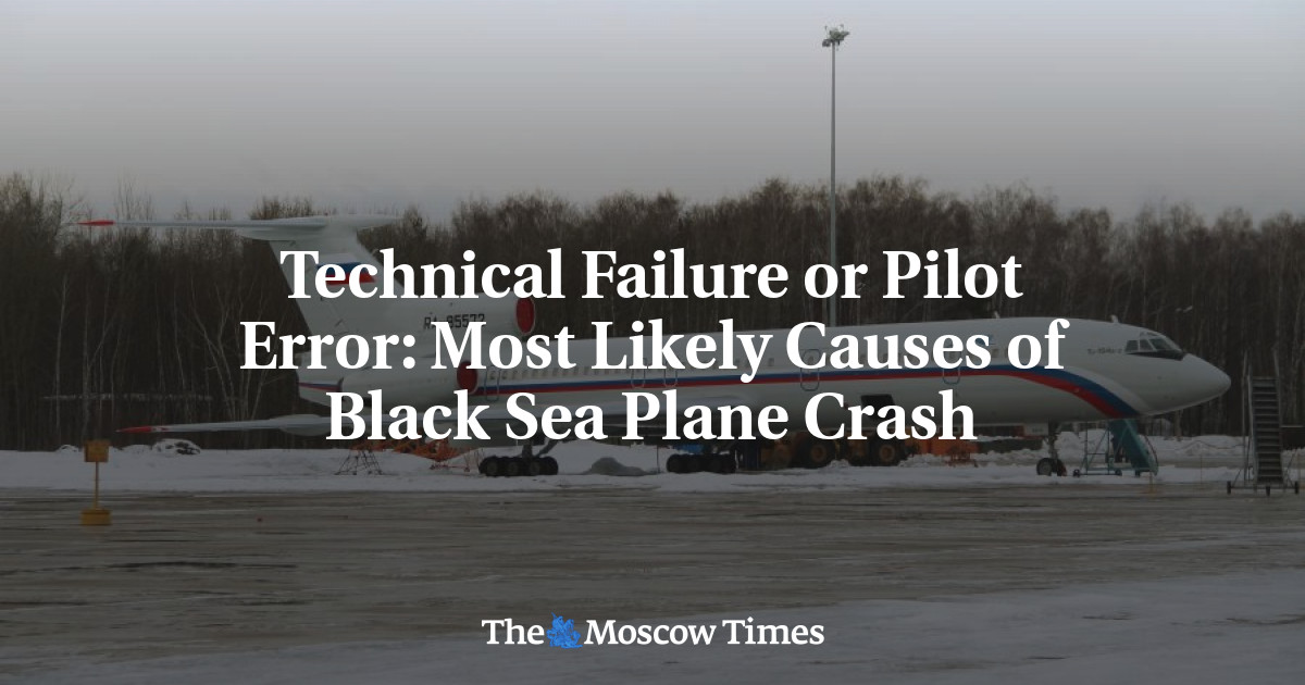 Kemungkinan besar penyebab kecelakaan pesawat di Laut Hitam