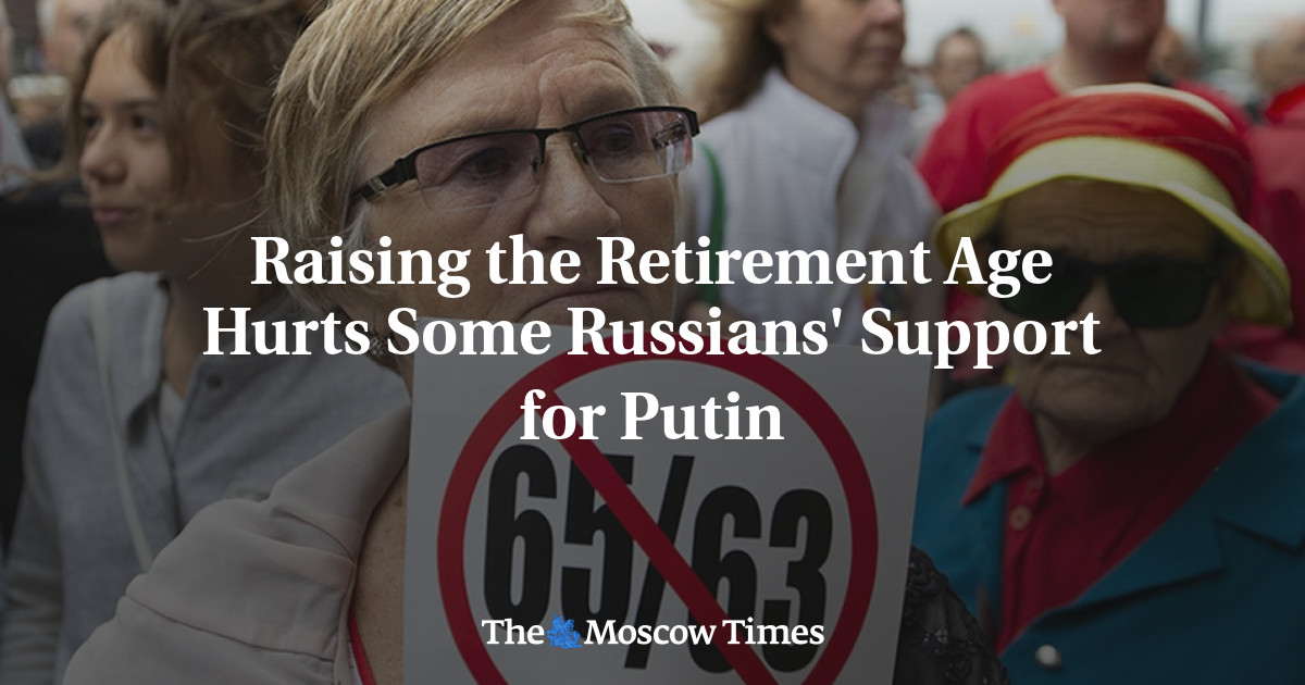 Menaikkan usia pensiun melukai dukungan sebagian orang Rusia untuk Putin