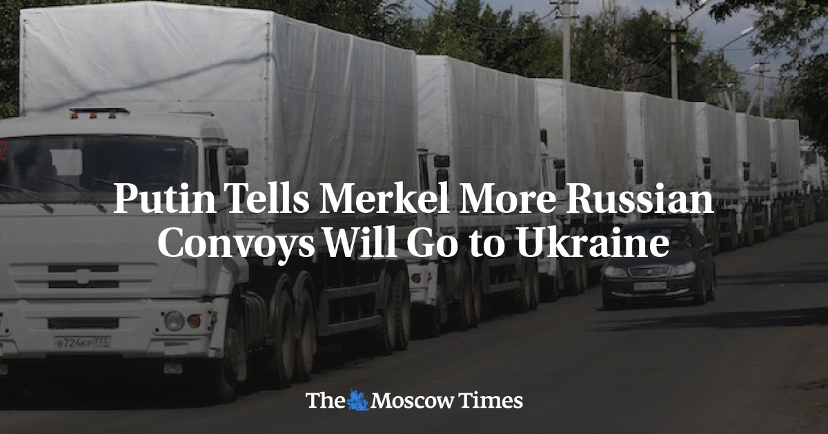 Putin memberi tahu Merkel Lebih banyak konvoi Rusia akan pergi ke Ukraina