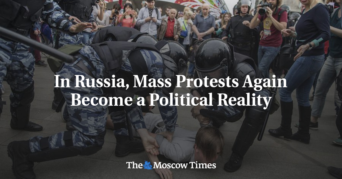 Di Rusia, protes massal sekali lagi menjadi realitas politik