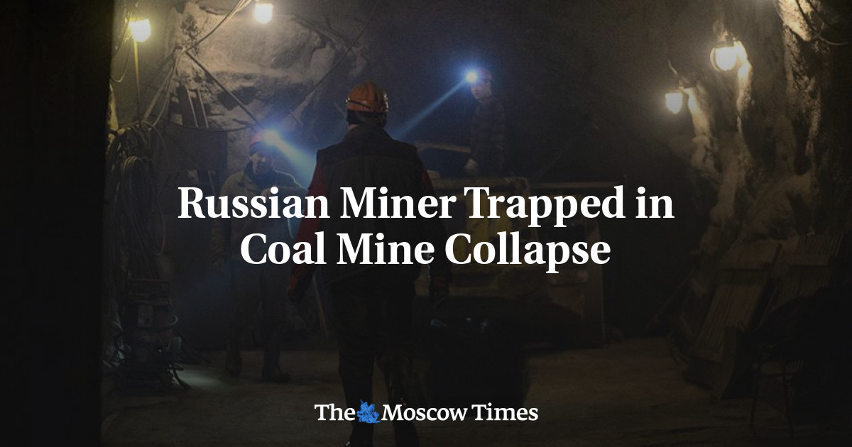 Russian Miner Trapped in Coal Mine Collapse