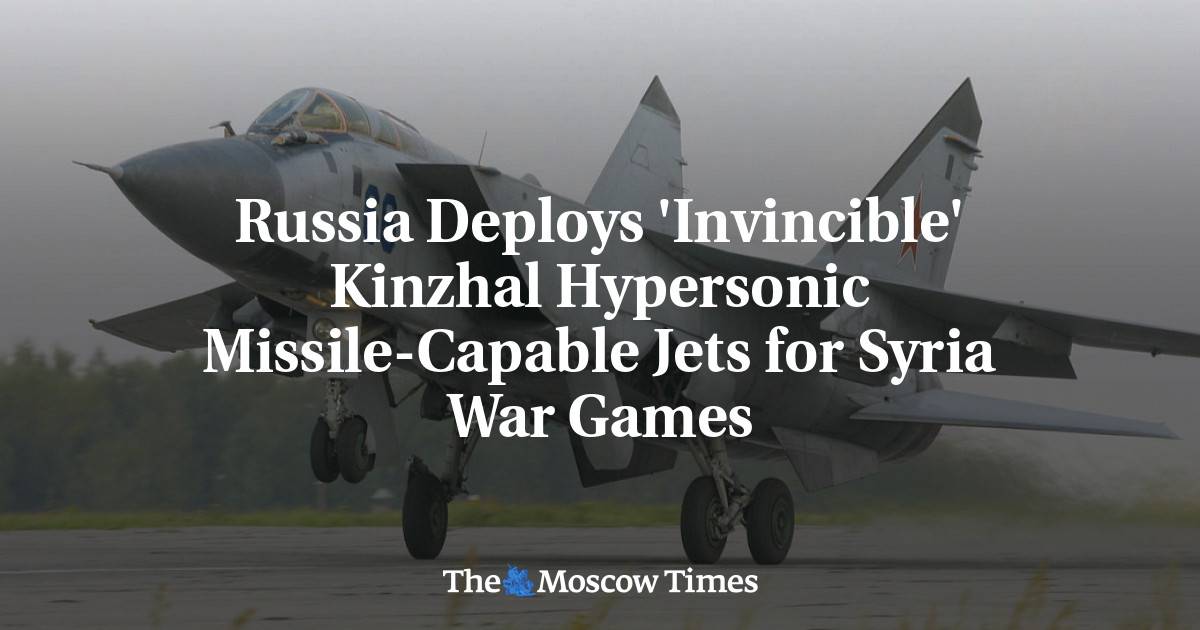 Russia Deploys 'Invincible' Kinzhal Hypersonic Missile-Capable Jets for ...