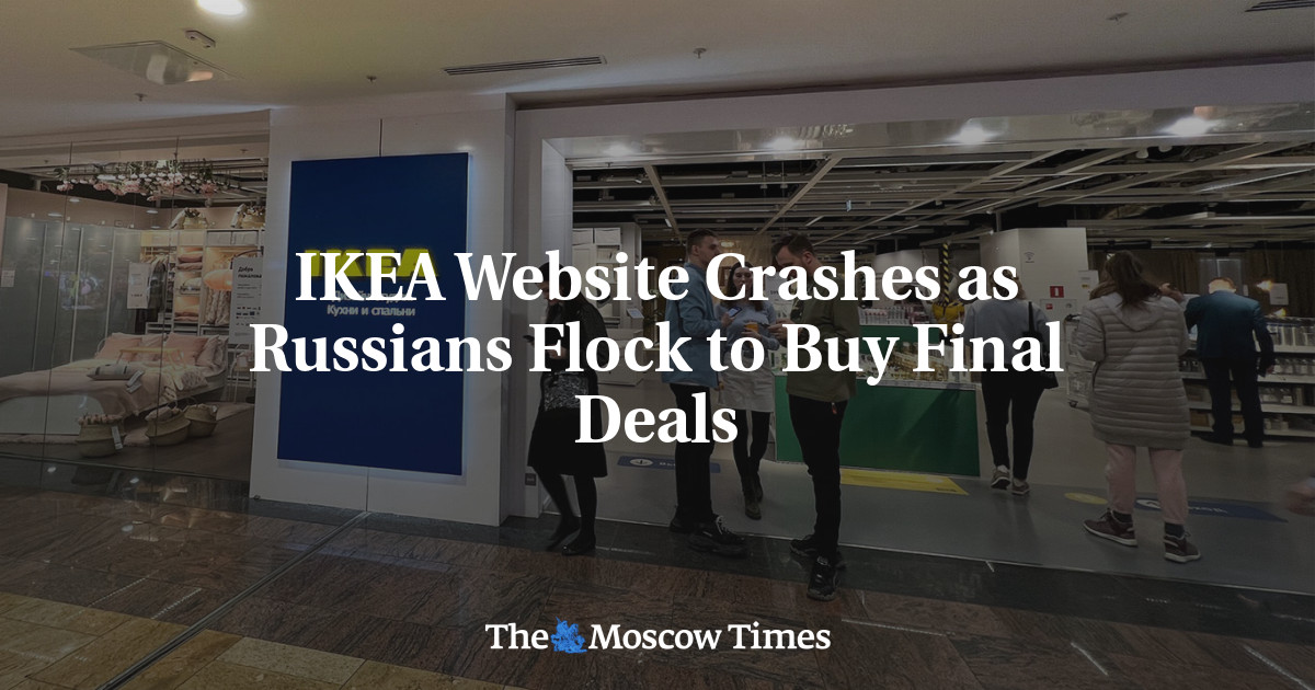 Сайт IKEA падает из-за того, что россияне стекаются, чтобы купить последние предложения