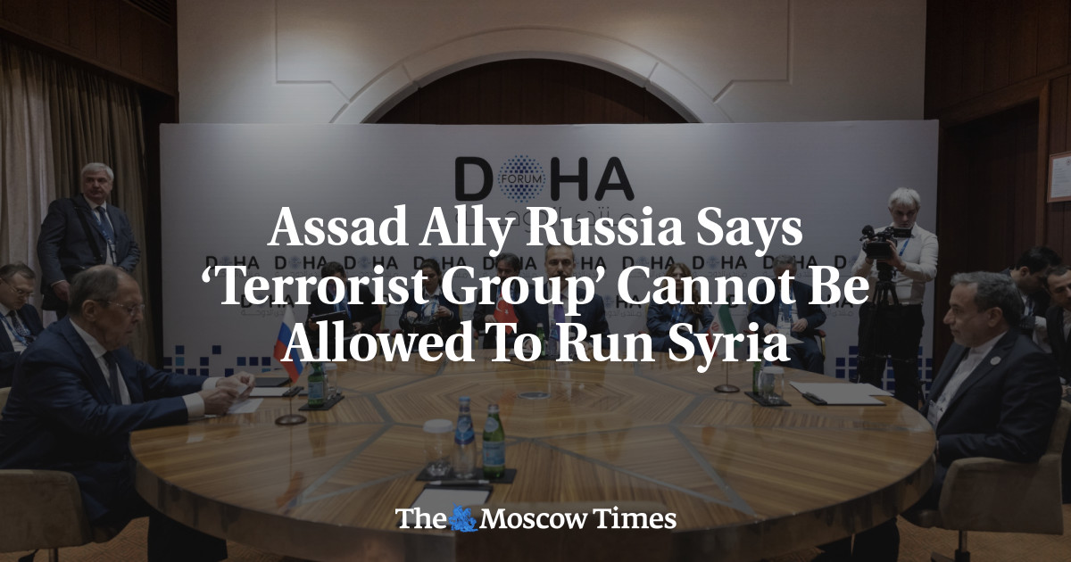 Assad Ally Russia Says ‘Terrorist Group’ Cannot Be Allowed To Run Syria – The Moscow Times