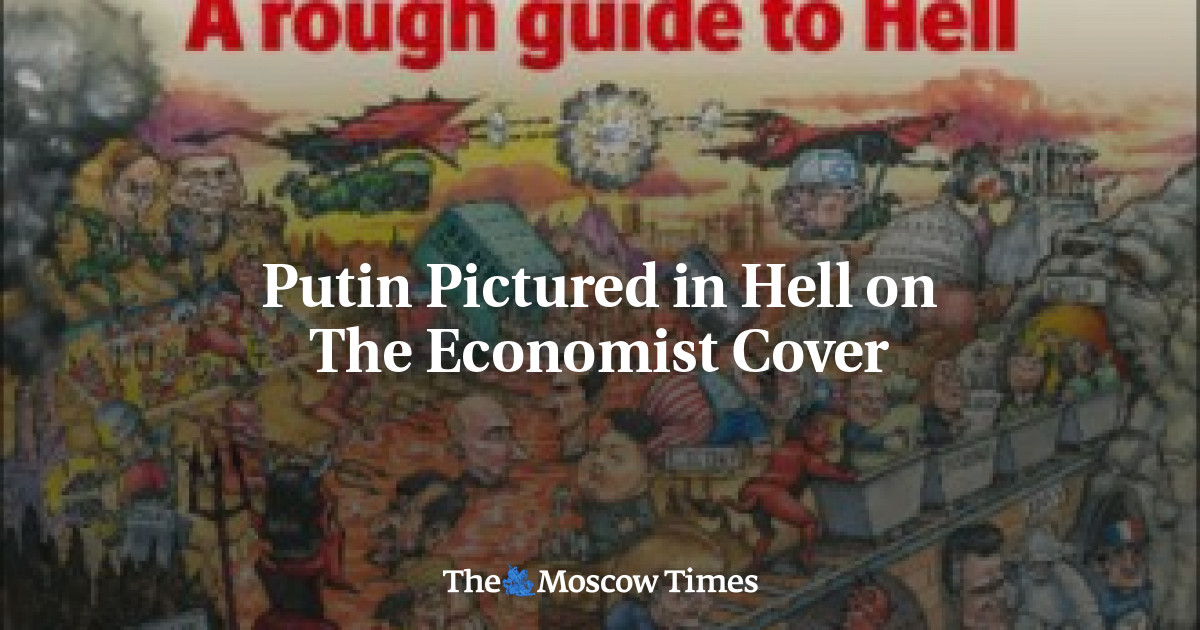 Putin Pictured in Hell on The Economist Cover