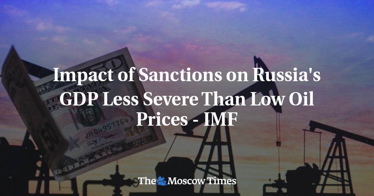 Impact Of Sanctions On Russia's GDP Less Severe Than Low Oil Prices ...