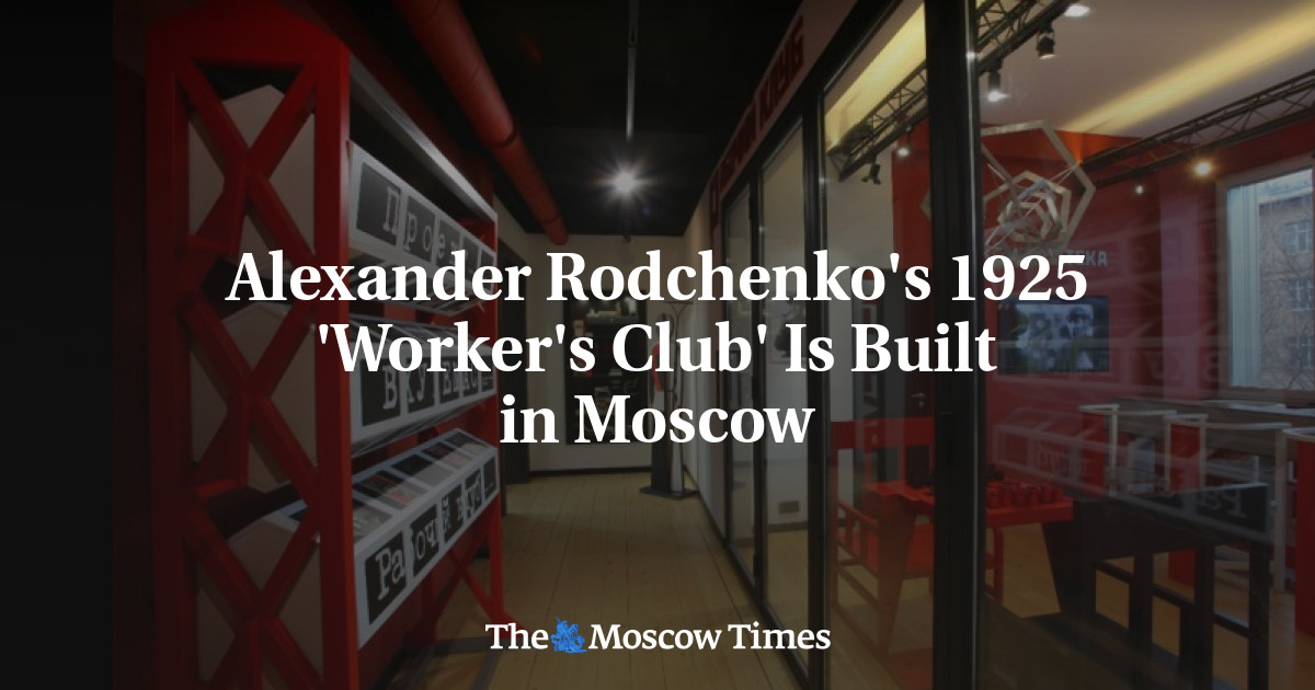 ‘Klub Pekerja’ Alexander Rodchenko tahun 1925 dibangun di Moskow