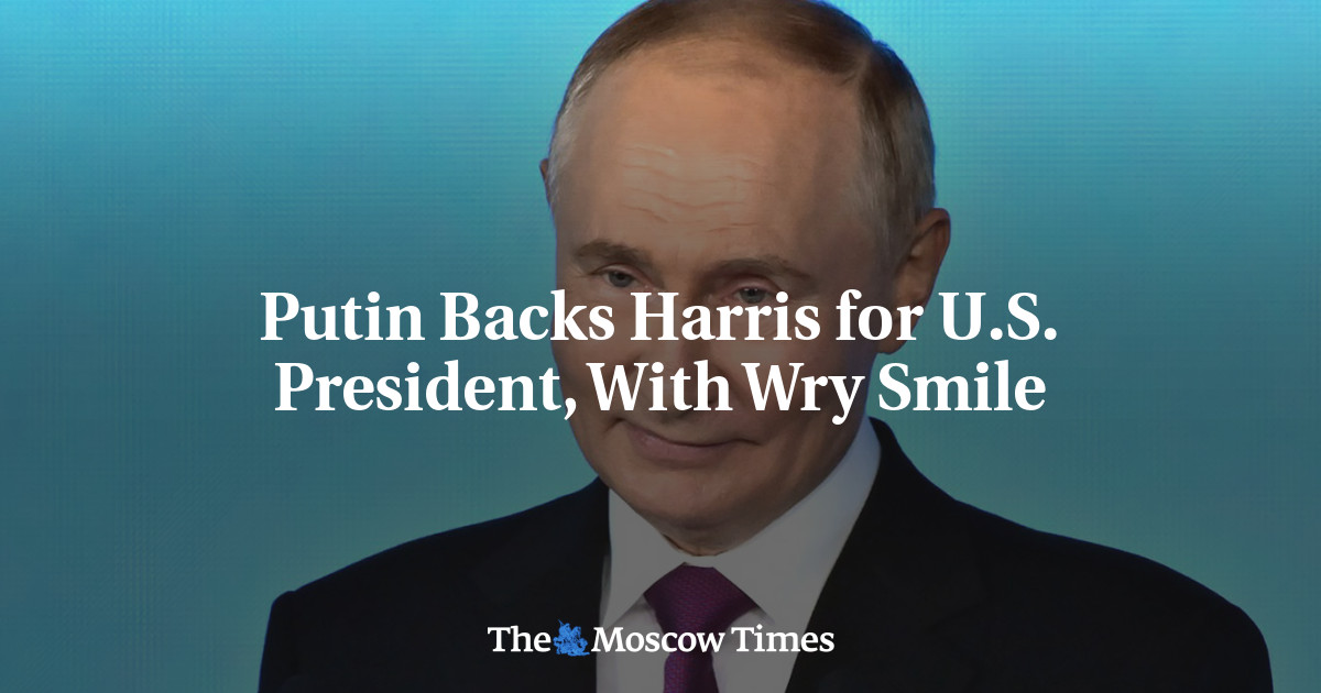 Putin Backs Harris for U.S. President, With Wry Smile