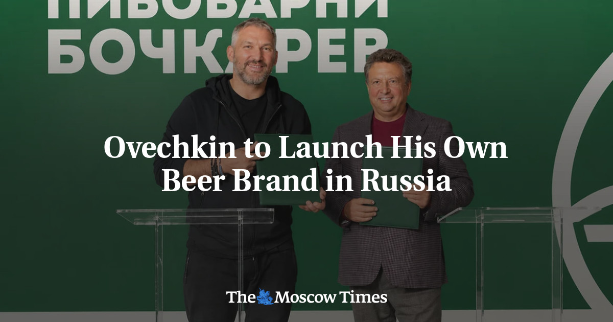 Ovechkin to Launch His Own Beer Brand in Russia