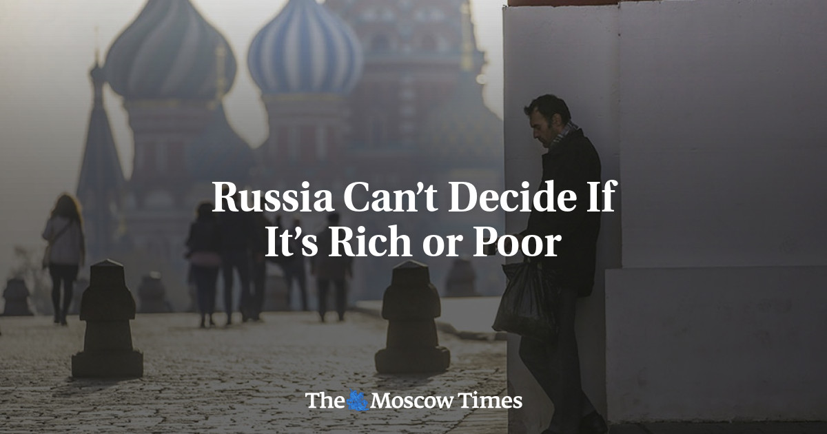Rusia tidak dapat memutuskan apakah dia kaya atau miskin