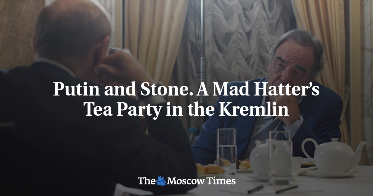 Putin dan Batu.  Pesta Teh Mad Hatter di Kremlin