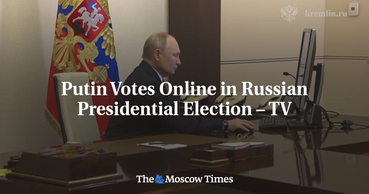 Путин голосует онлайн на выборах президента России – ТВ