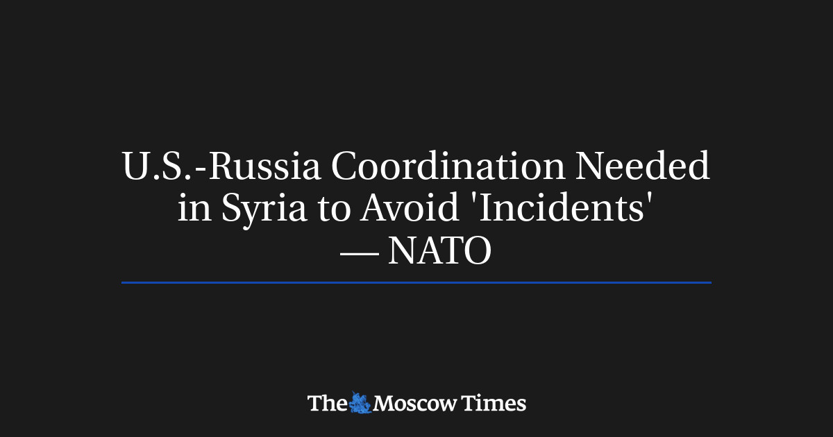 Koordinasi AS-Rusia diperlukan di Suriah untuk menghindari ‘insiden’ – NATO