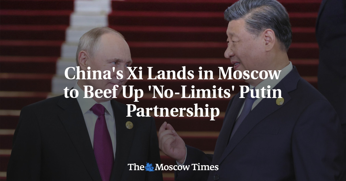 China's Xi Lands in Moscow to Beef Up 'No-Limits' Putin Partnership