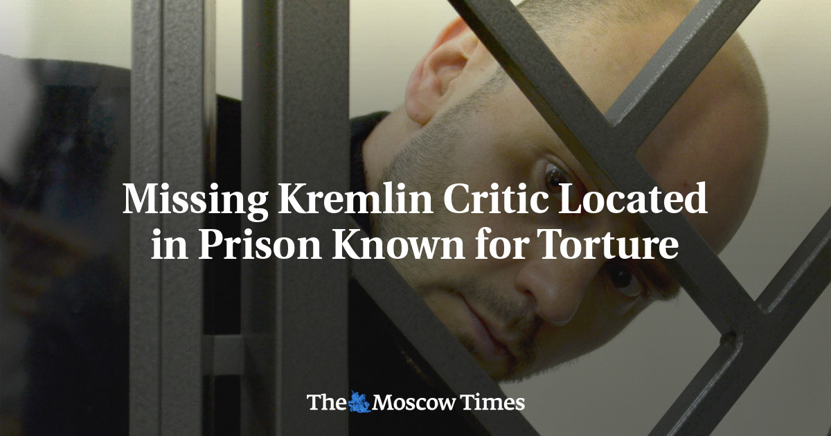 Lacking Kremlin Critic Situated in Jail Identified for Torture - The Moscow Occasions