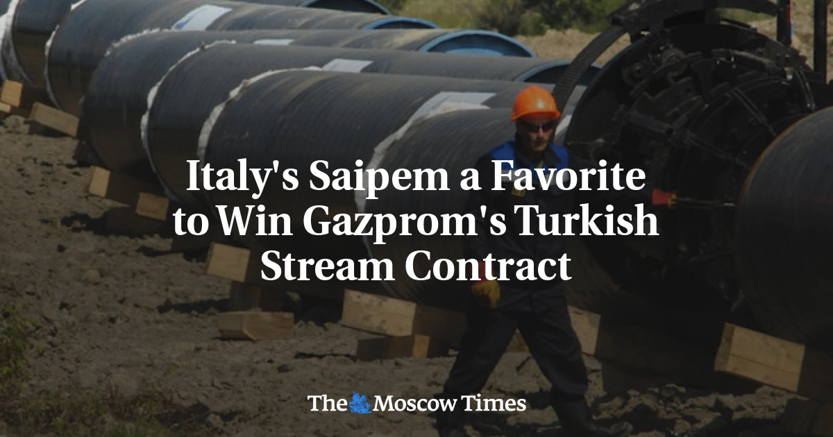 Saipem dari Italia difavoritkan untuk memenangkan kontrak streaming Gazprom di Turki