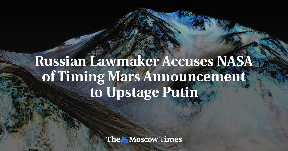 Anggota parlemen Rusia menuduh NASA mengatur waktu pengumuman Mars ke Putin di atas panggung