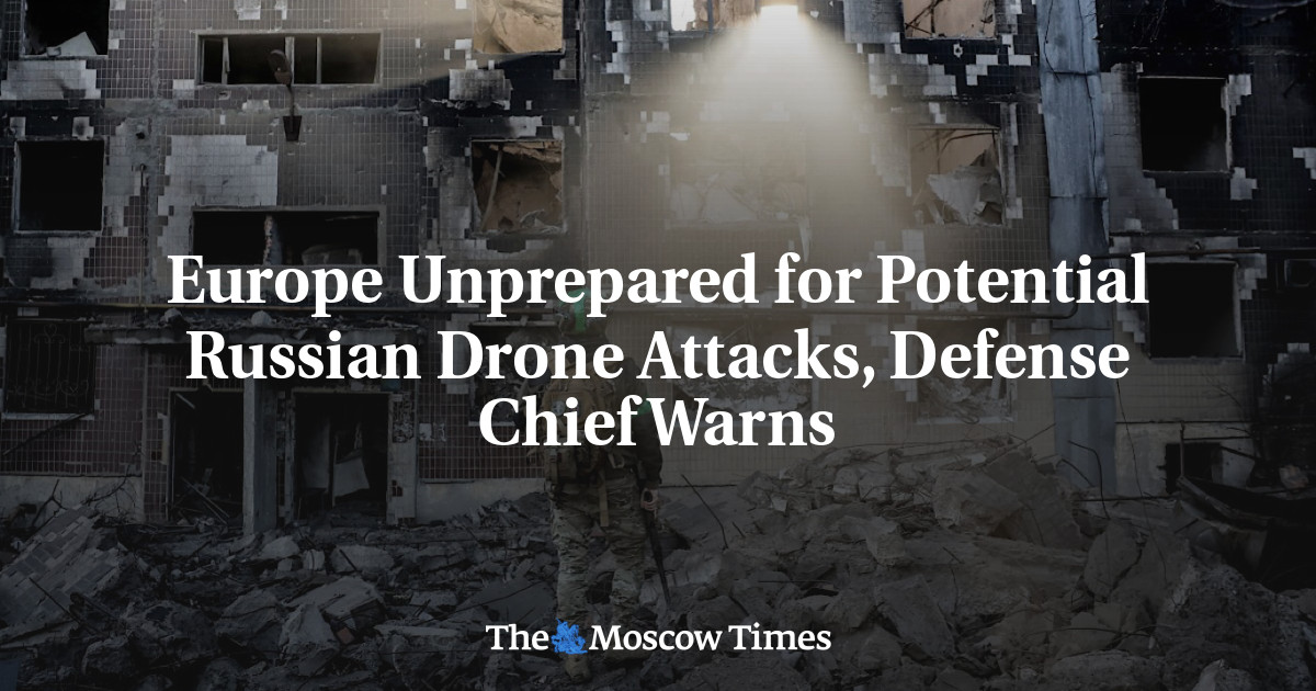 Europe Unprepared for Potential Russian Drone Attacks, Defense Chief Warns