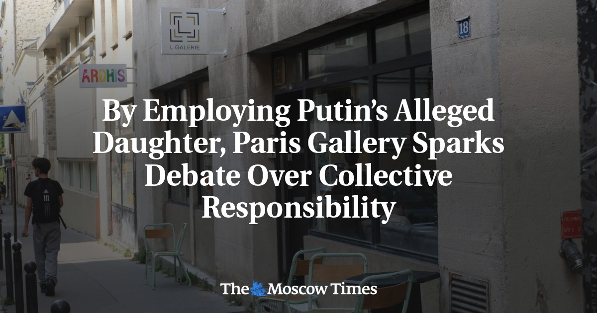 By Employing Putin’s Alleged Daughter, Paris Gallery Sparks Debate Over Collective Responsibility
