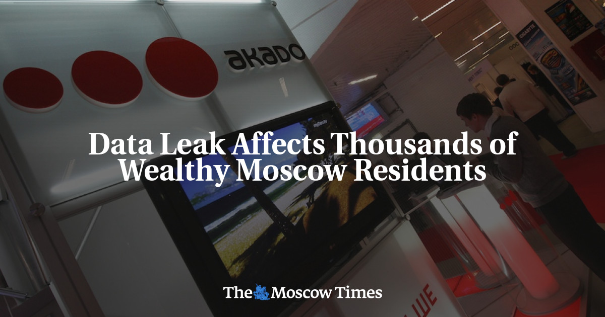 Kebocoran data berdampak pada ribuan warga kaya Moskow