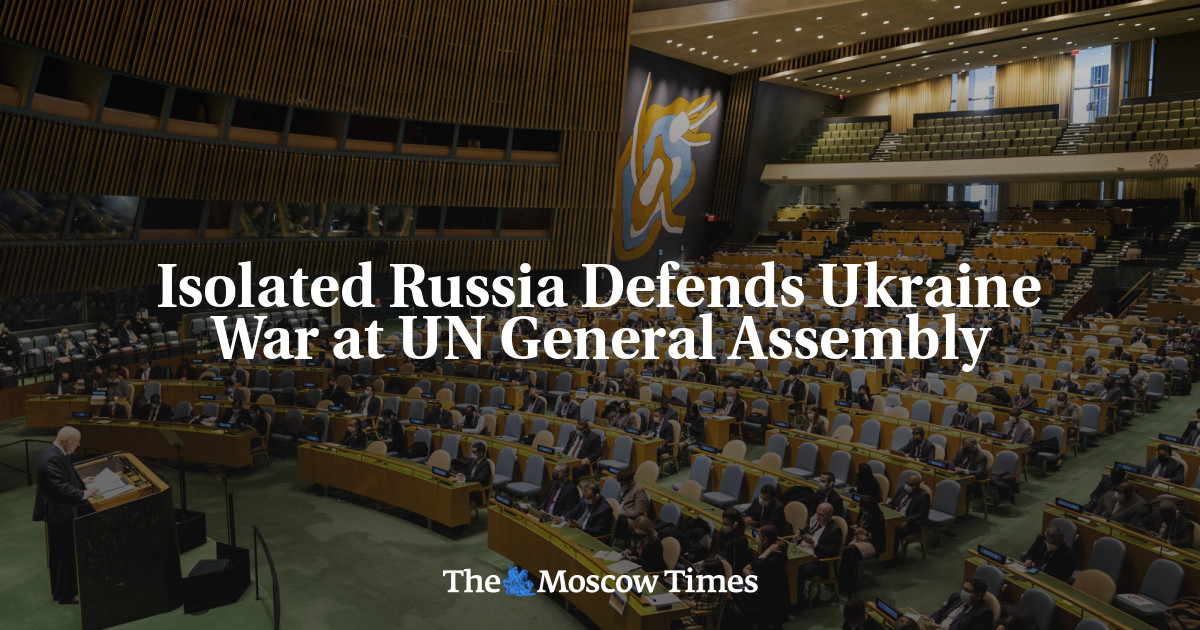 Rusia yang terisolasi membela perang di Ukraina di Majelis Umum PBB