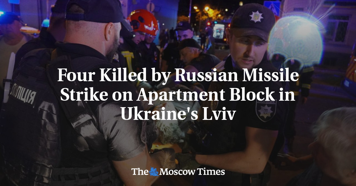 Empat orang tewas akibat serangan rudal Rusia di blok apartemen di Lviv, Ukraina